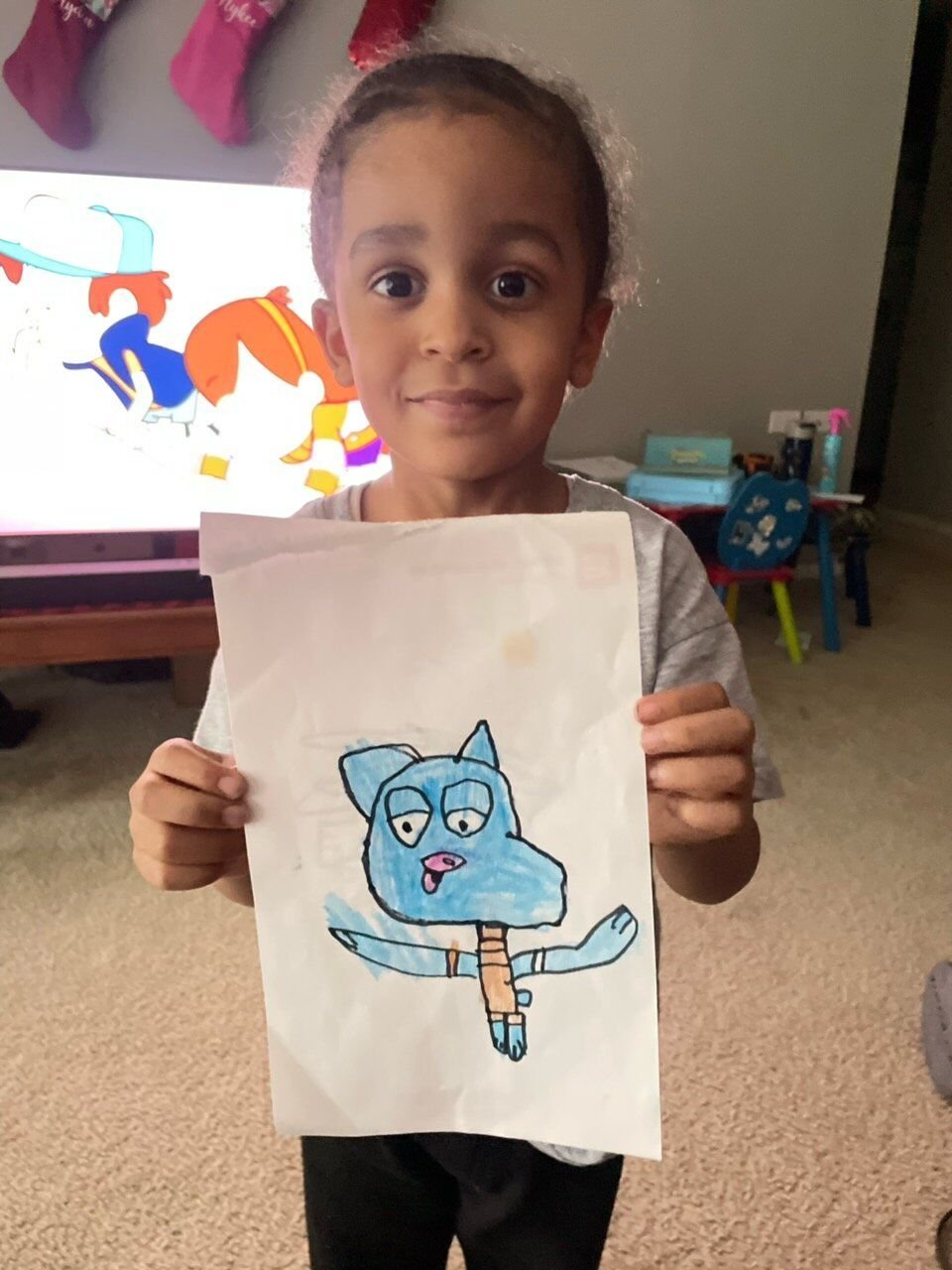 Visual artist Ayden Oliver at four years old